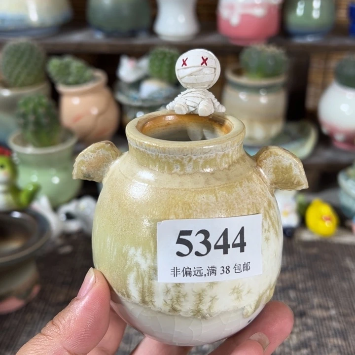 口3高8 手工花盆满30包邮