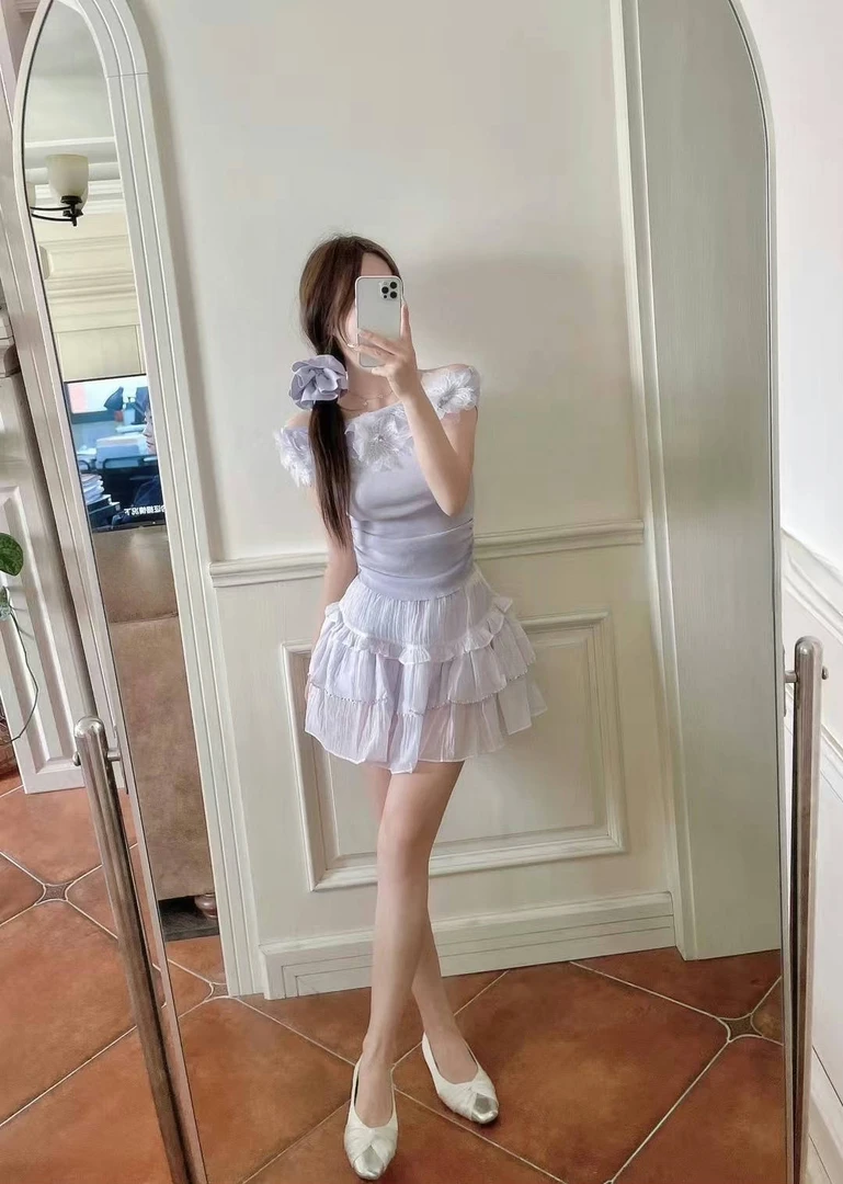 甜美减龄半身裙女新款高腰显瘦蛋糕裙春夏