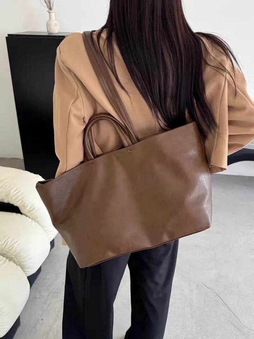 新款简约包包斜挎包百搭女士单肩手提通勤包