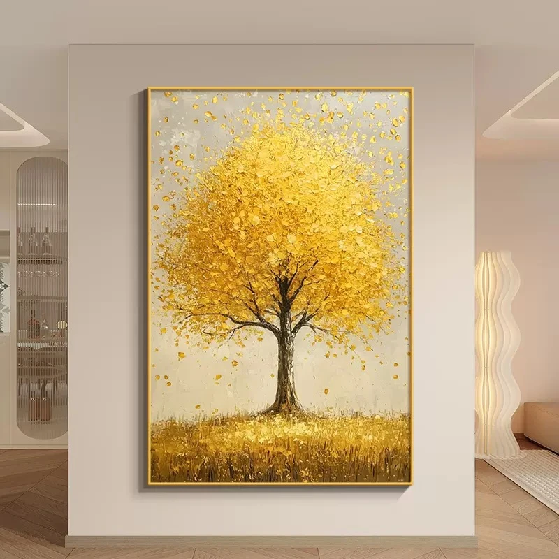 【黄金树】轻奢高级入户玄关装饰画高级感客厅沙发背景墙花卉挂画