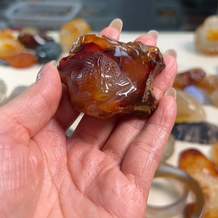 玛瑙/玉髓吊坠(不含链)未镶嵌