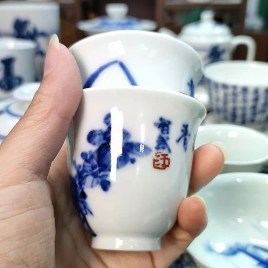亮***柴窑书法主人杯福利微瑕