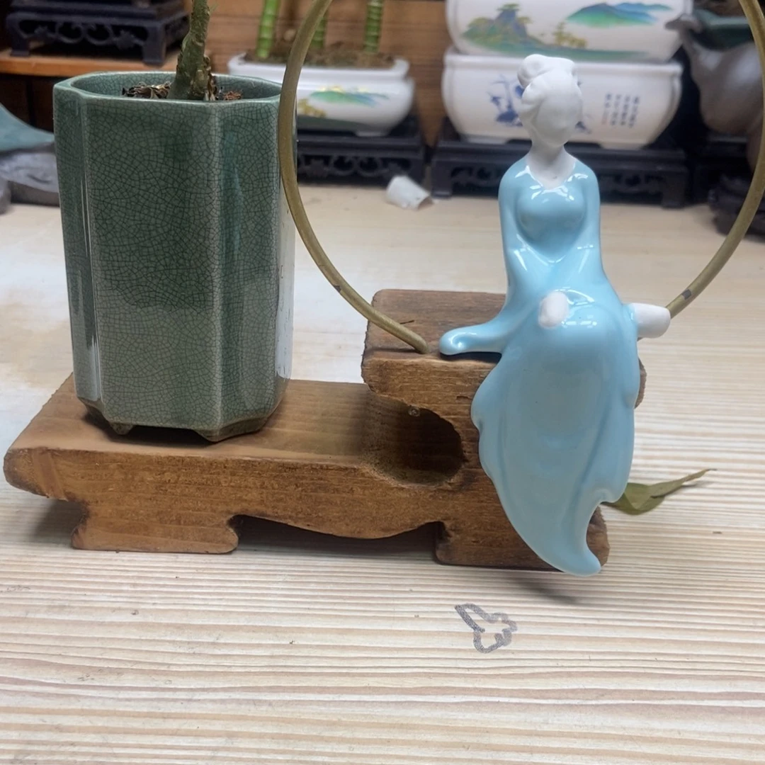 瓷片陶瓷花盆陶瓷艺术
