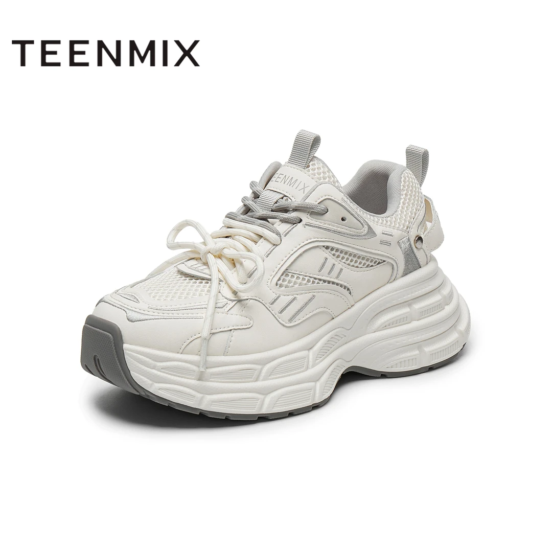 天美意2025春新款商场同款休闲系带运动百搭女老爹鞋BK531AM5