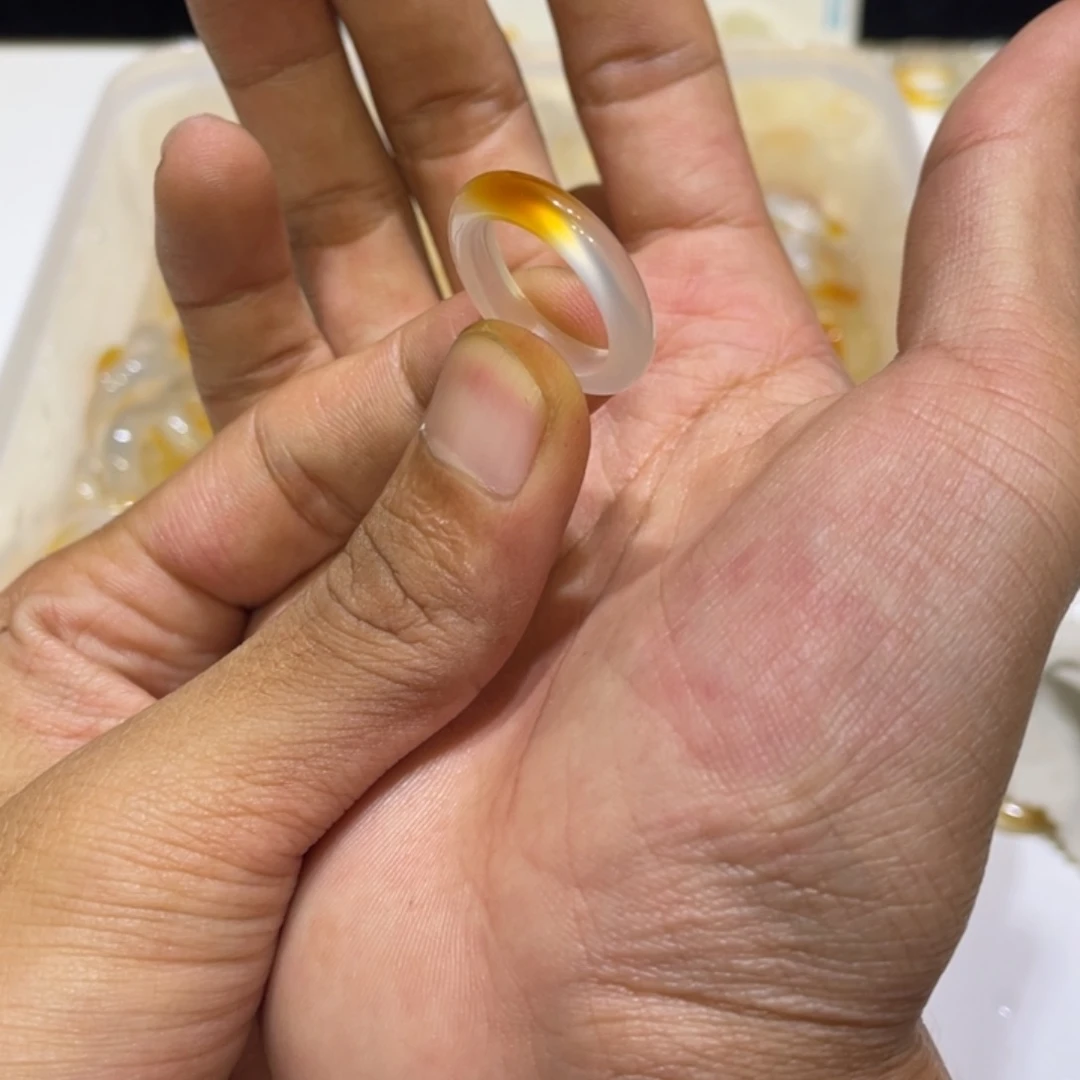 玛瑙/玉髓未镶嵌戒指323号港14