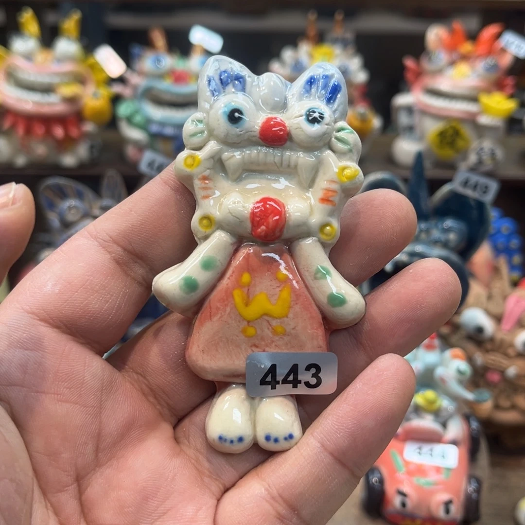 陶瓷纯手工抽象陶瓷摆件443