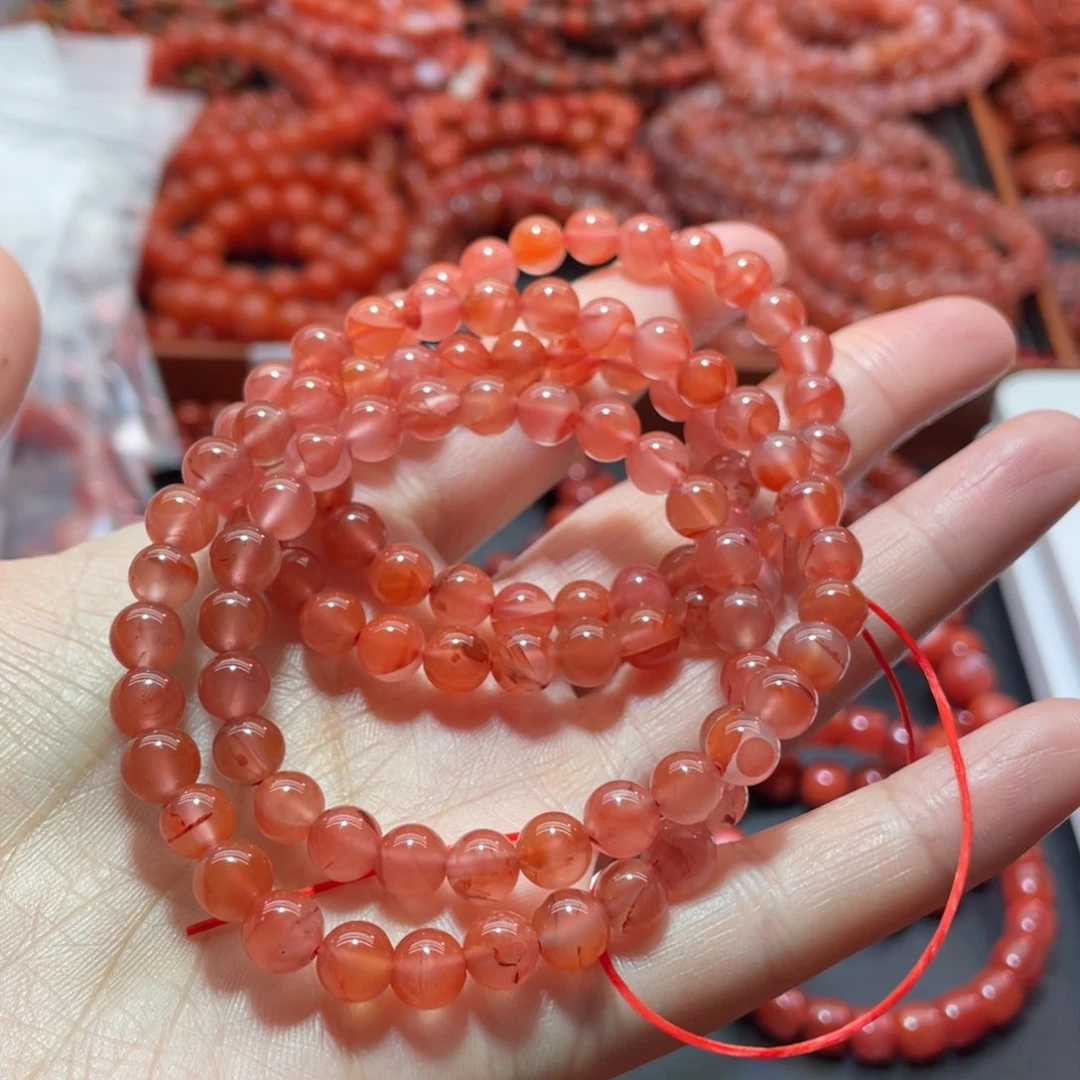 南红玛瑙手链未镶嵌