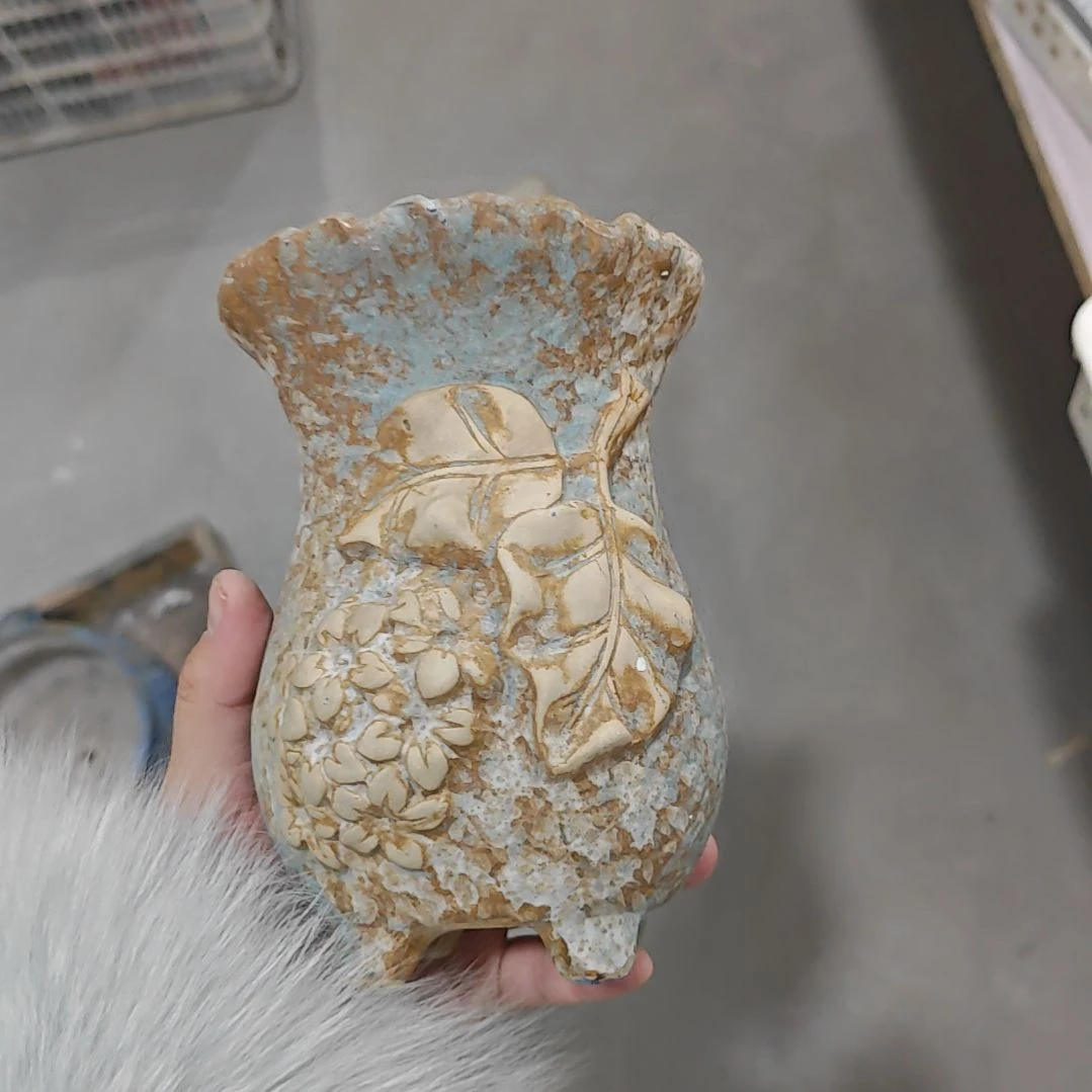 红陶吸水透气的白陶花盆凑满12发货