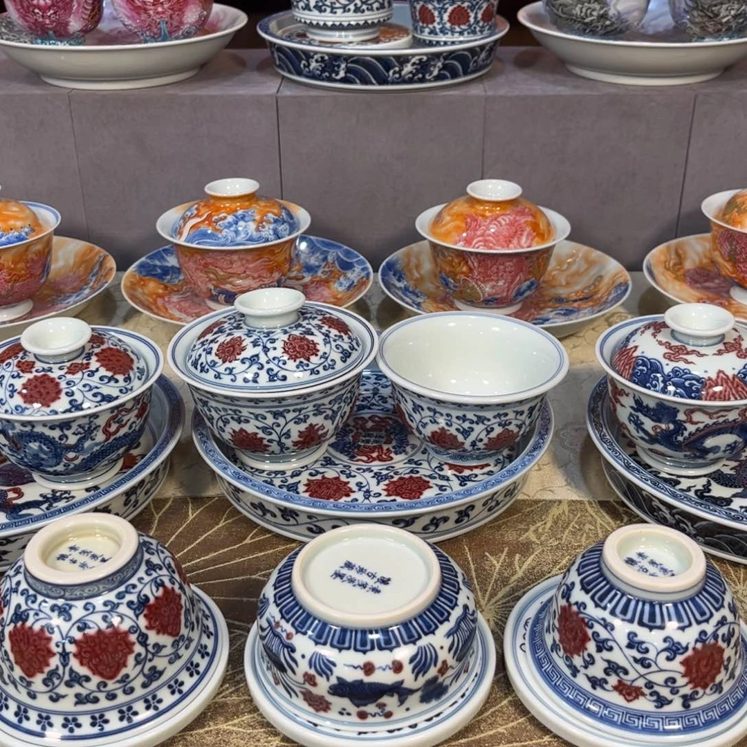 手绘仿古茶具福利来啦