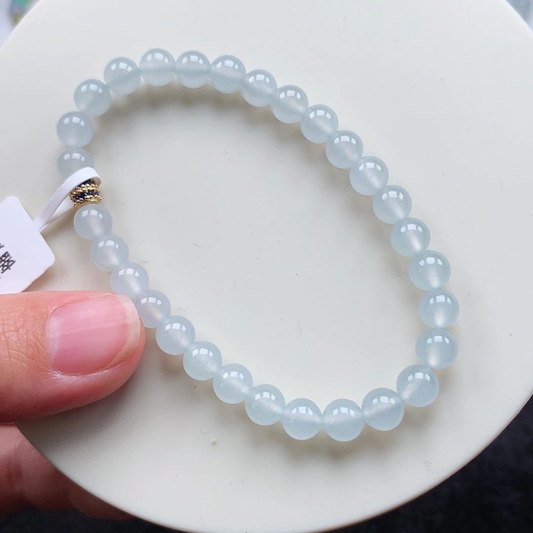 翡翠未镶嵌手链翡翠卡6