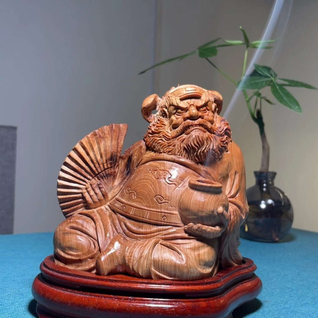 柏木（崖柏）钟哥香炉摆件