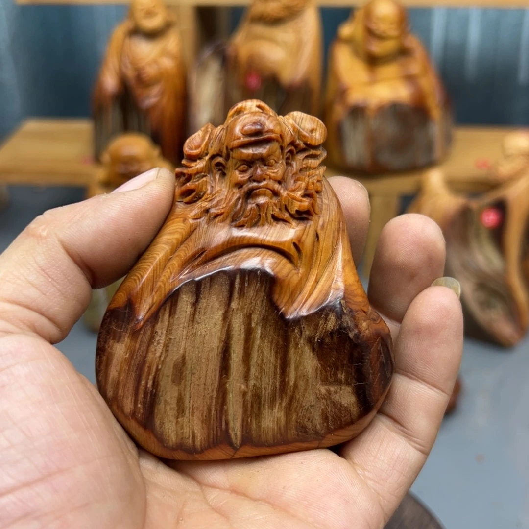 宝***妈木崖柏木摆件手把件