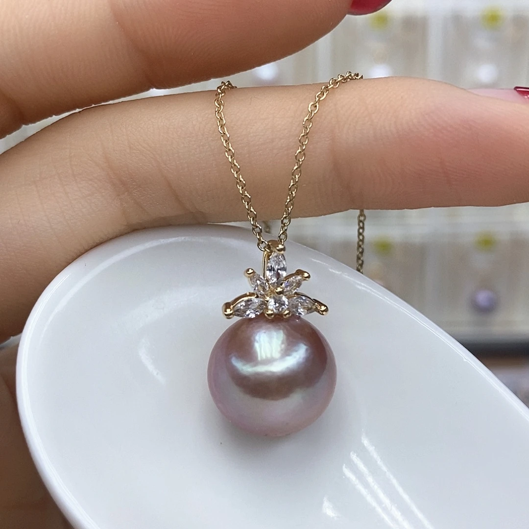 颈饰合金淡水珍珠