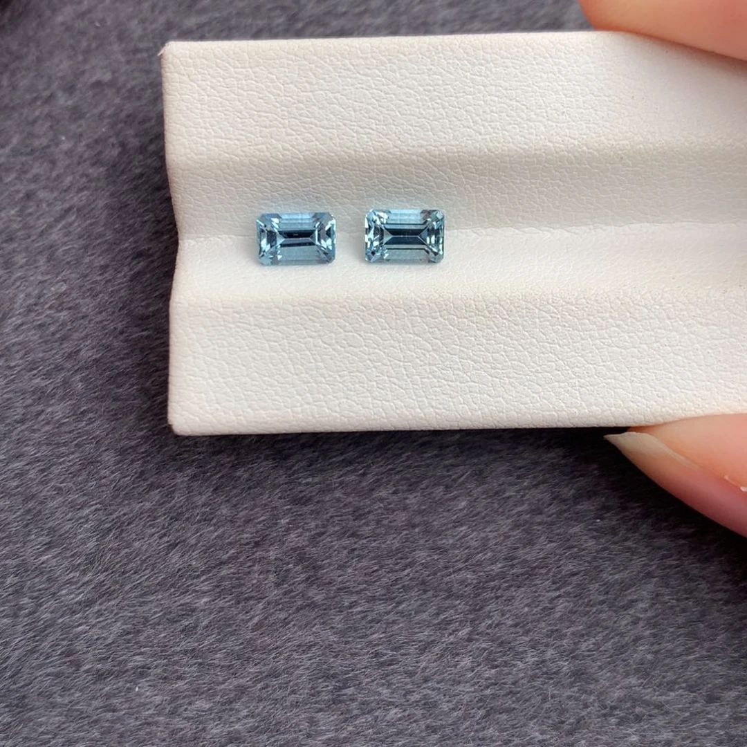 裸石海蓝宝石4*6mm