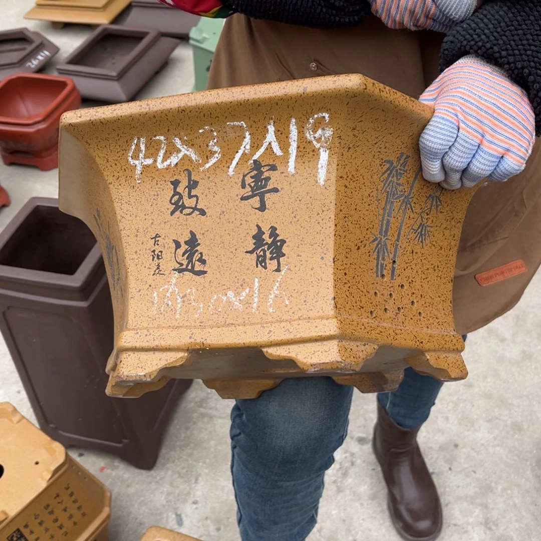 紫砂花盆盆景艺术