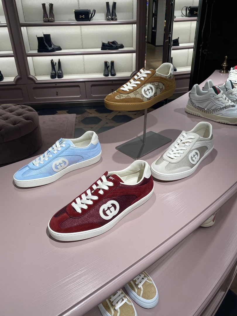 全新未使用 GUCCI/古驰 gucci  网面板鞋