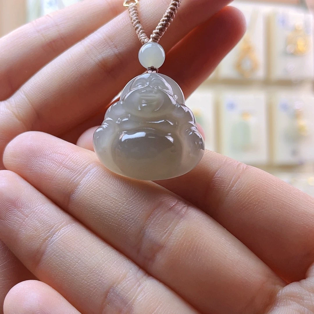 蜡***芯和田玉未镶嵌吊坠(赠链)