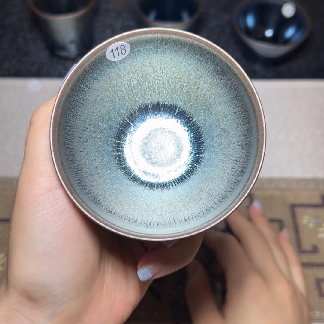 茶盏小油滴建盏薄胎主人杯