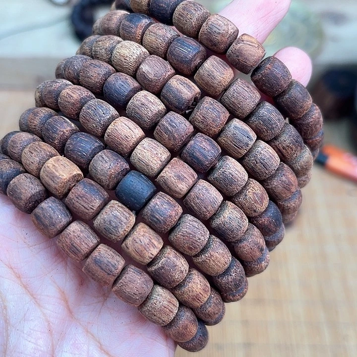 降真香其他8*8直切腰鼓珠藤心黄油单圈