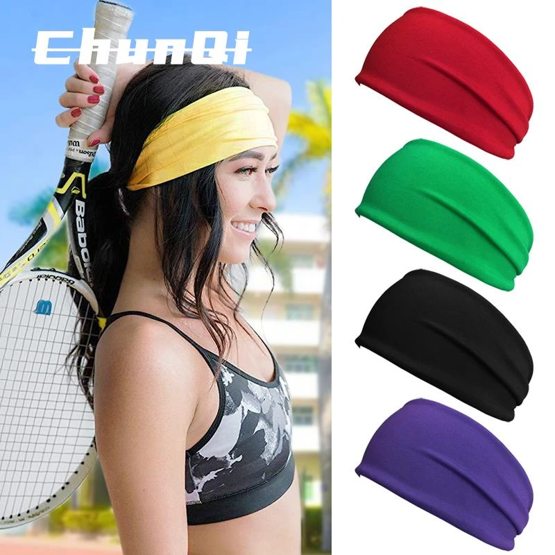 维多利亚夏季运动骑行发带瑜伽吸汗带女跑步健身头带弹力头巾头箍