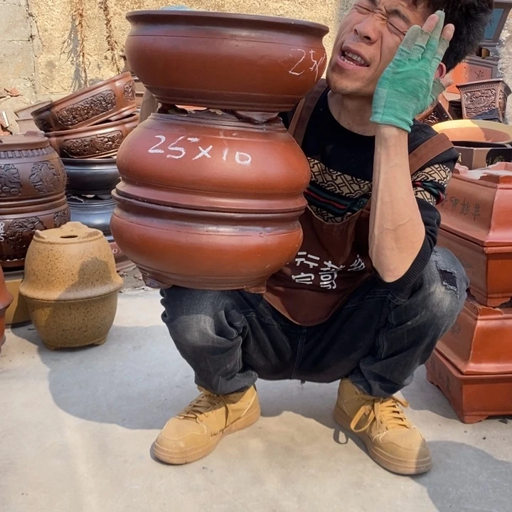红陶紫砂器，紫砂器。紫砂