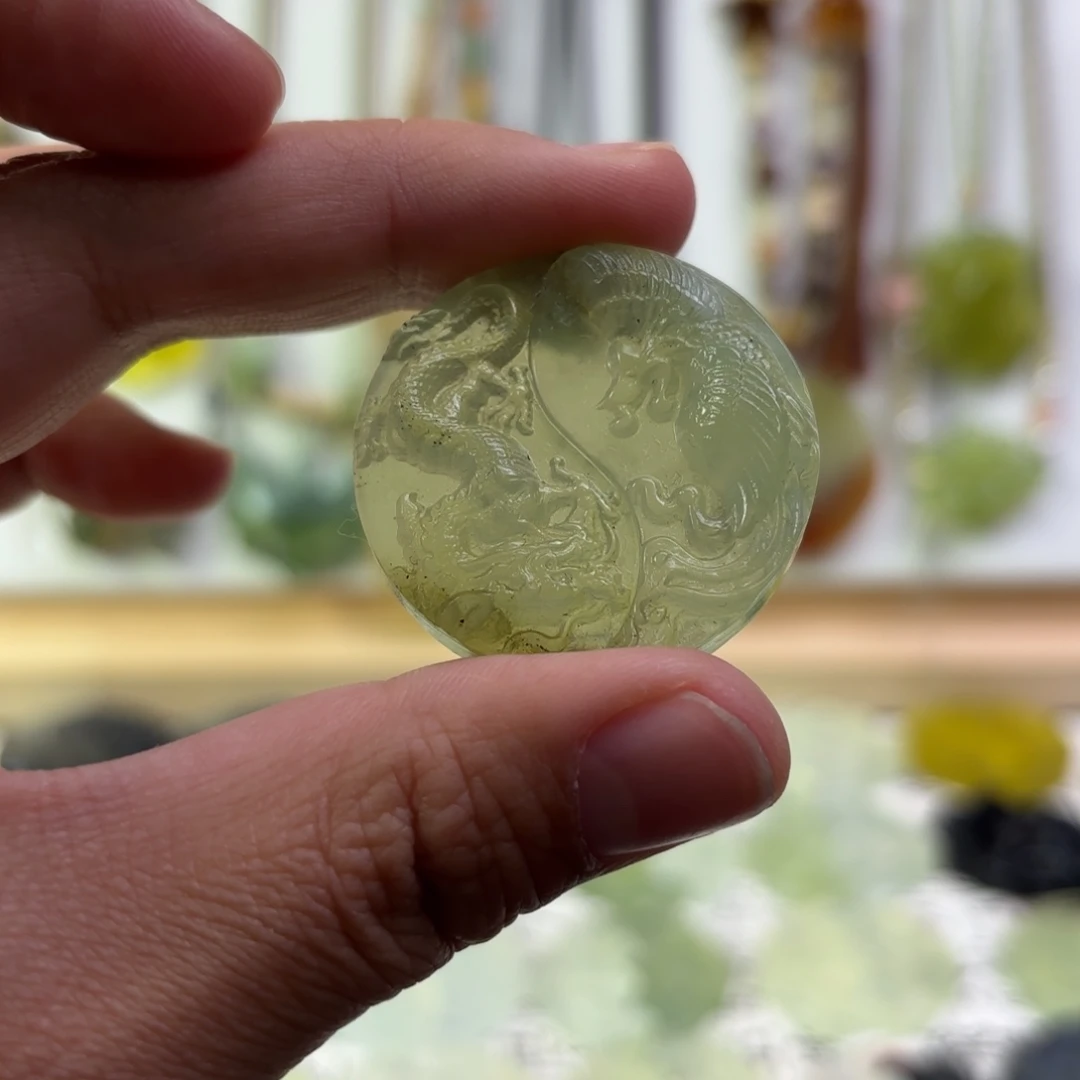 蛇纹石玉合金颈饰