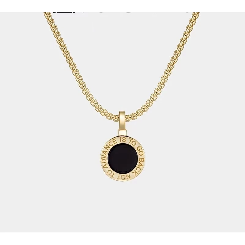 铜合金项链 铜合金XL71 双面罗马数字项链