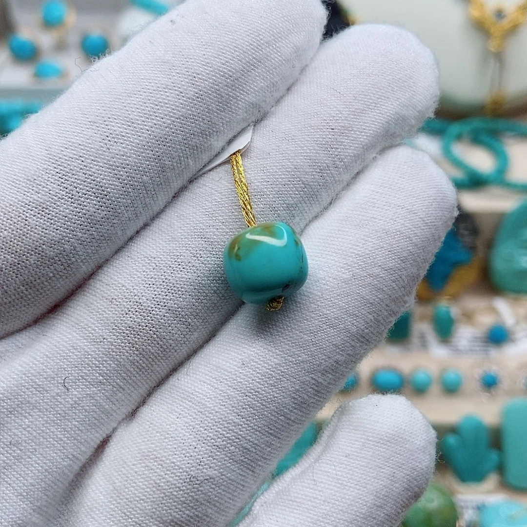 绿松石戒指银S925镶嵌