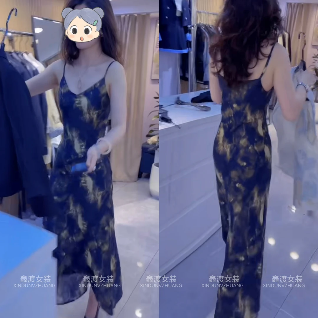 2025夏季新款时尚显瘦气质女士网红洋气连衣裙百搭款D21390