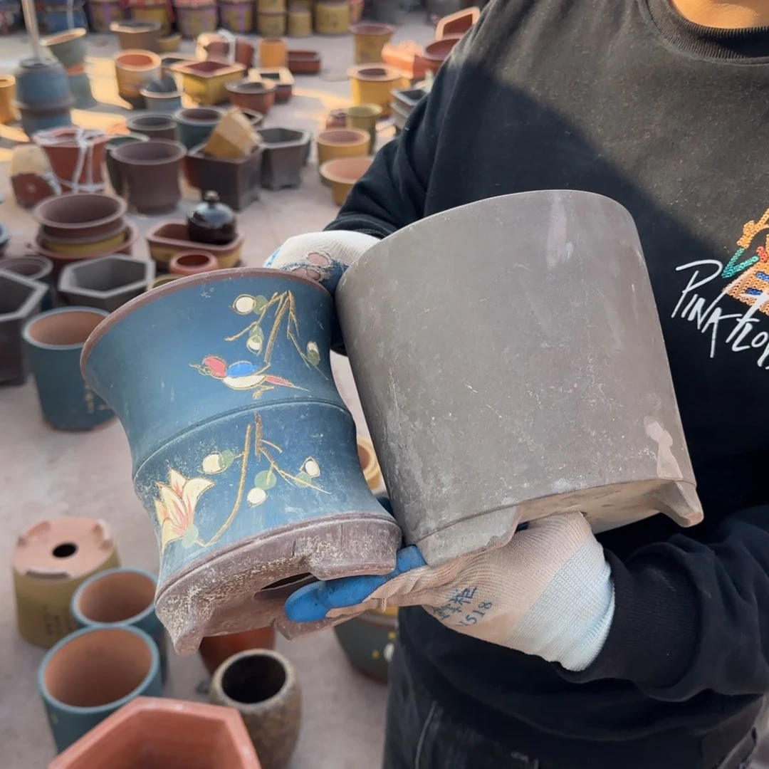 紫砂花盆瑕疵和瑕疵