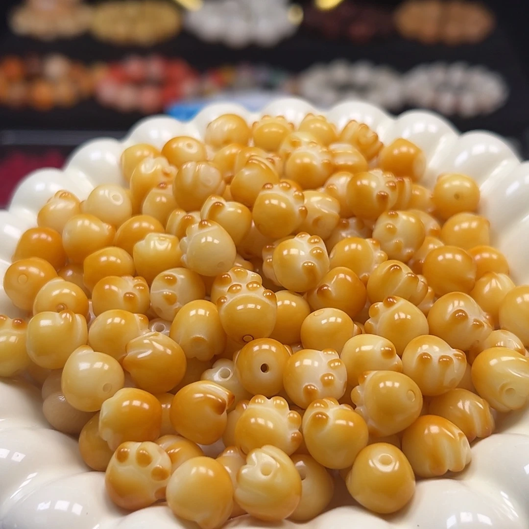 菩提根/象牙果手串卡12糖心炭烤猫爪20颗