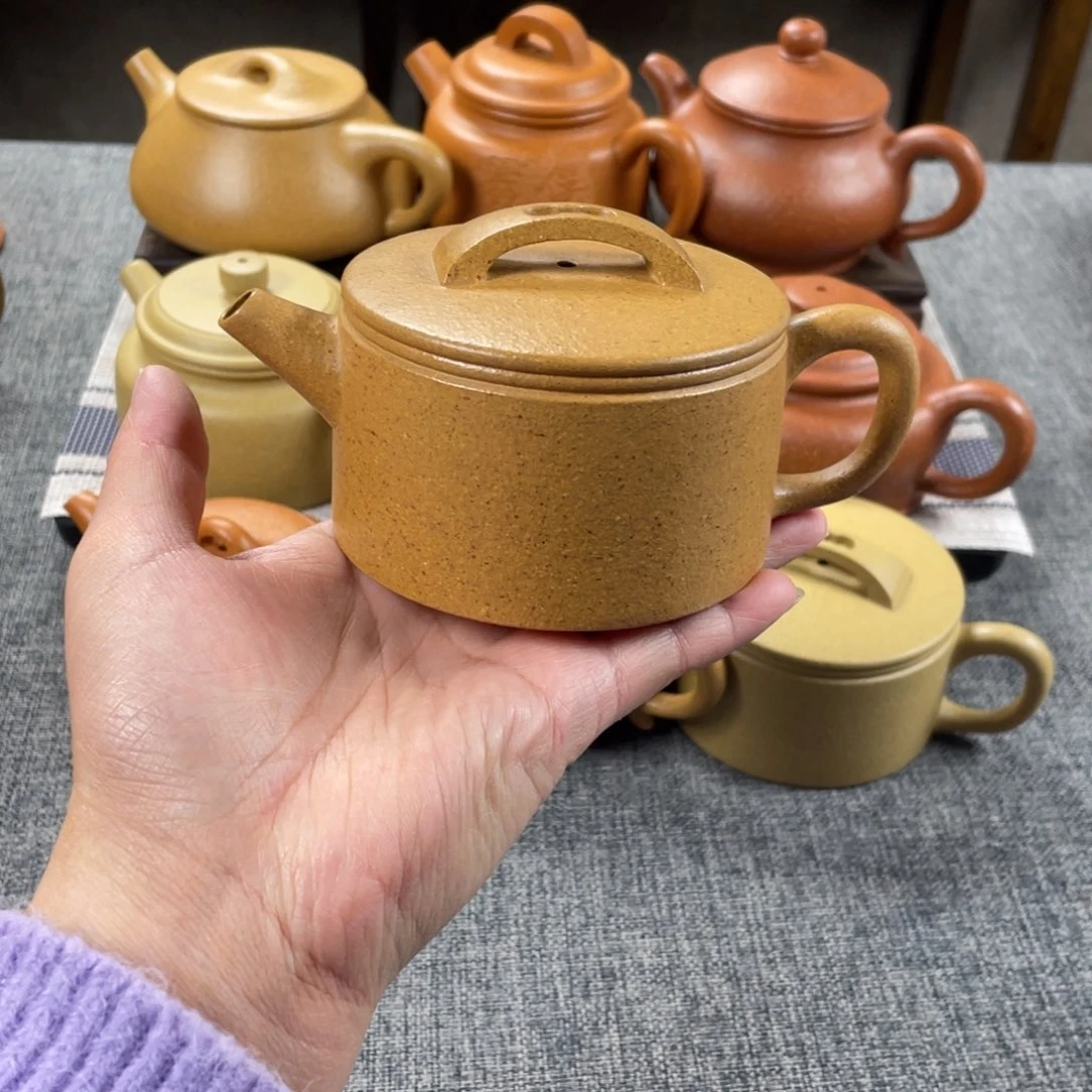 茶壶紫砂黄金段汉瓦全手30目190