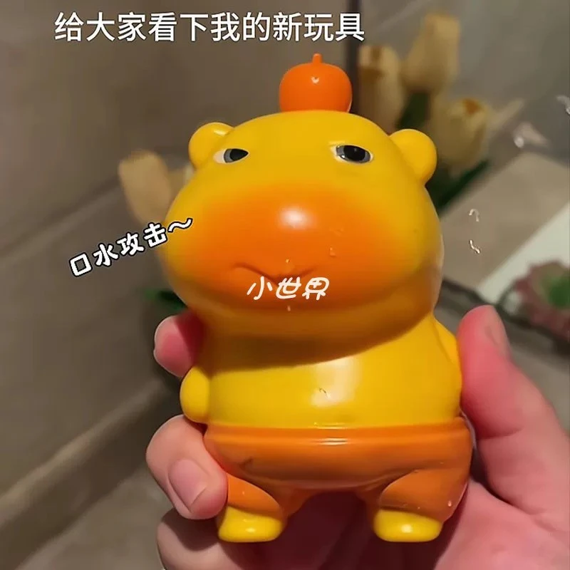 水豚噜噜搞怪水枪搞怪有趣按压水枪男生女生礼物夏季打水仗玩具