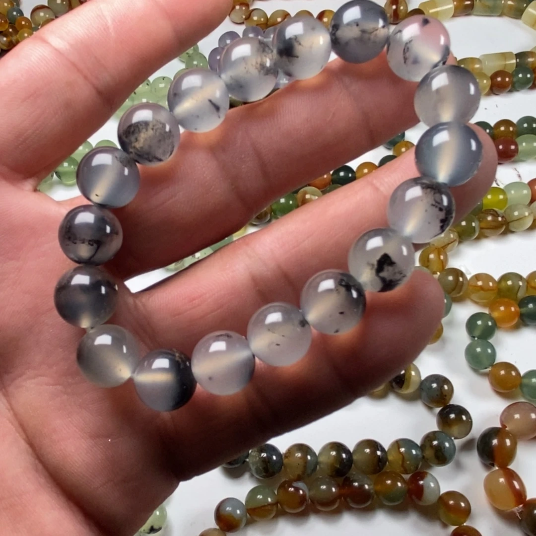 岫玉未镶嵌纯天然岫玉花玉无科技直播间岫玉灰冰水墨卡12