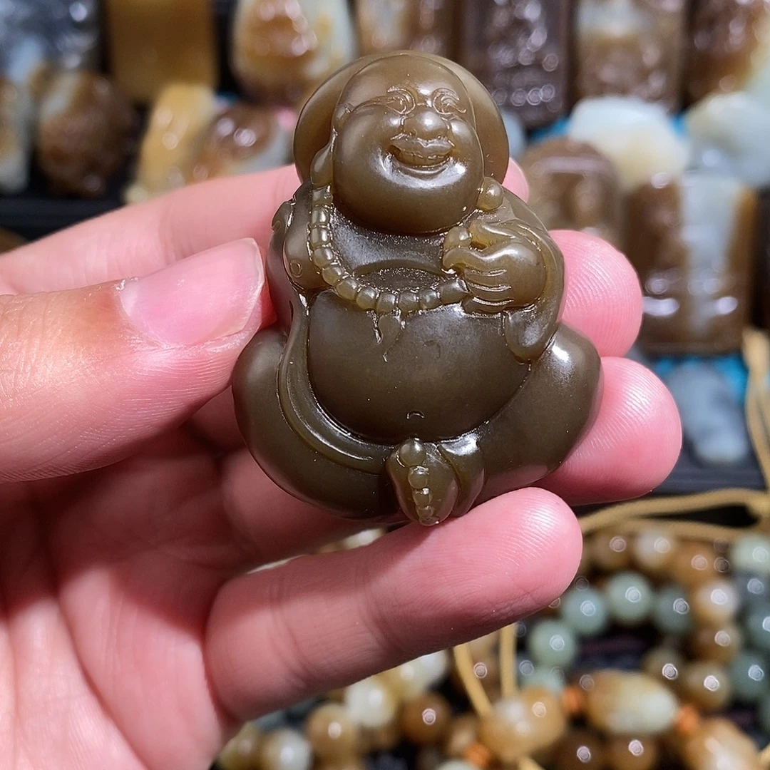 和田玉未镶嵌挂件