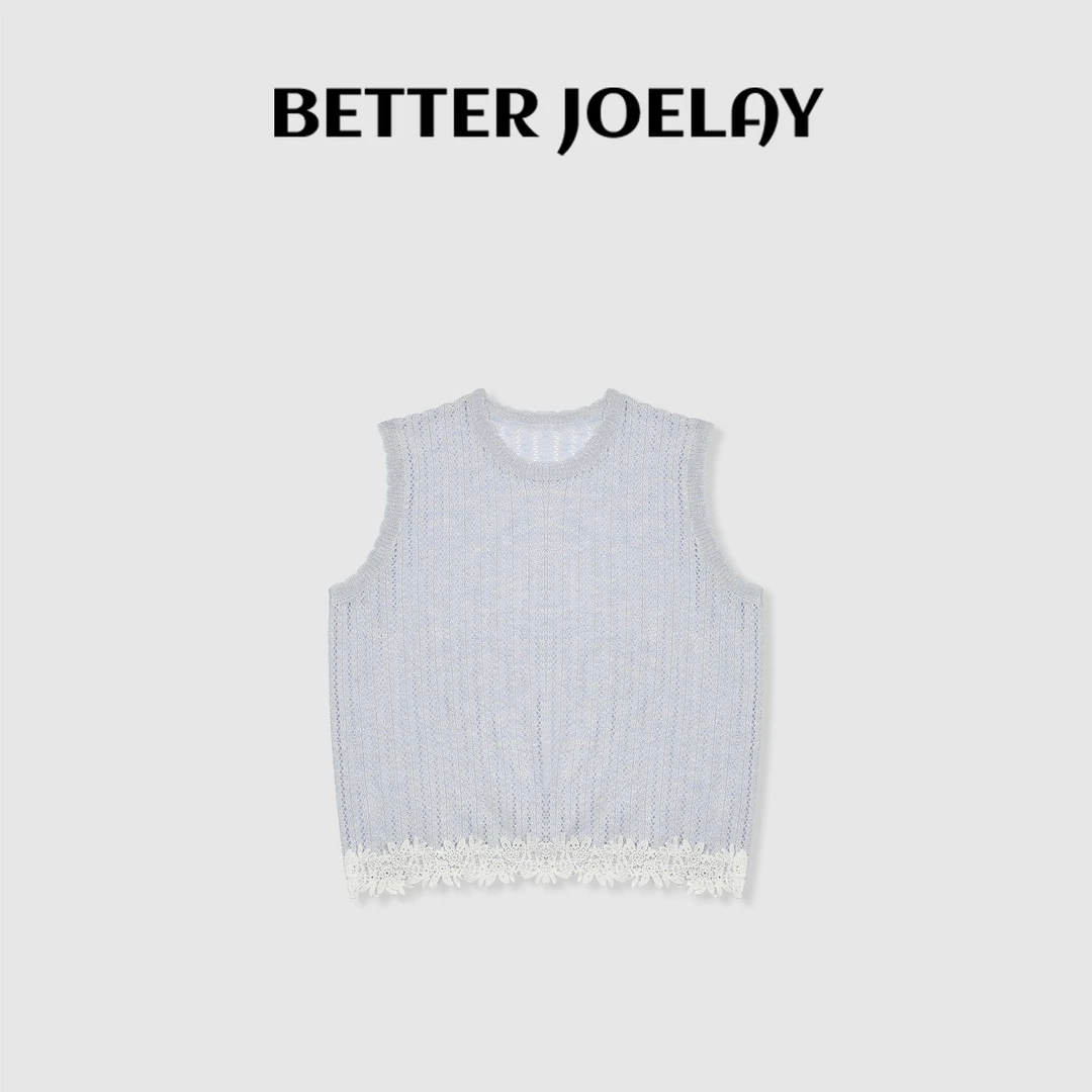 BETTER JOELAY-【浅草初衣】针织套头马甲气质百搭慵懒韩版LL5829