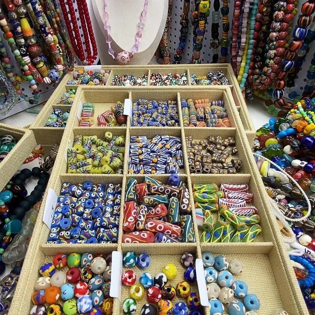 琉璃颈饰散珠单颗，喊我选，124