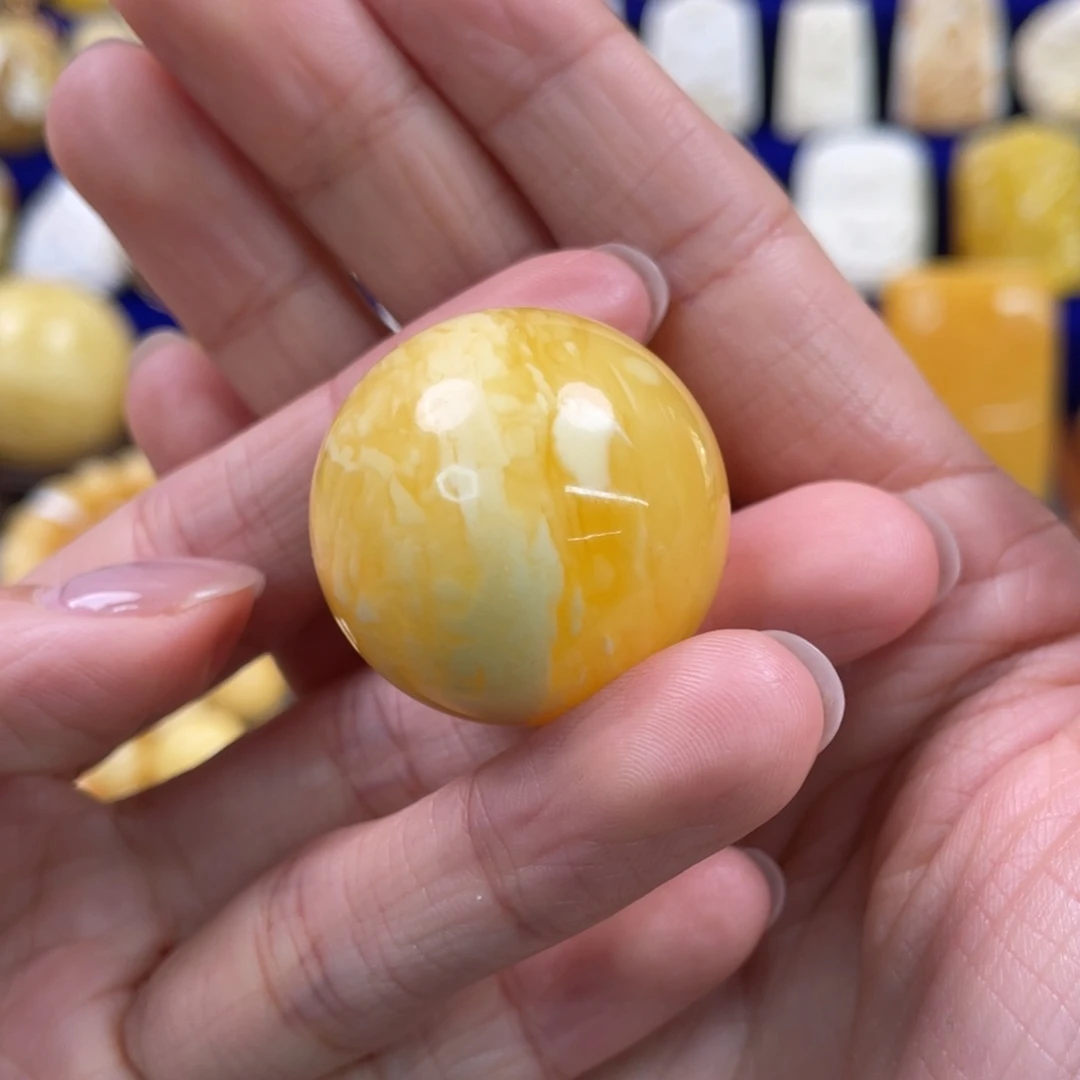 蜜蜡裸石未镶嵌琥珀蜜蜡珠子卡29.5mm