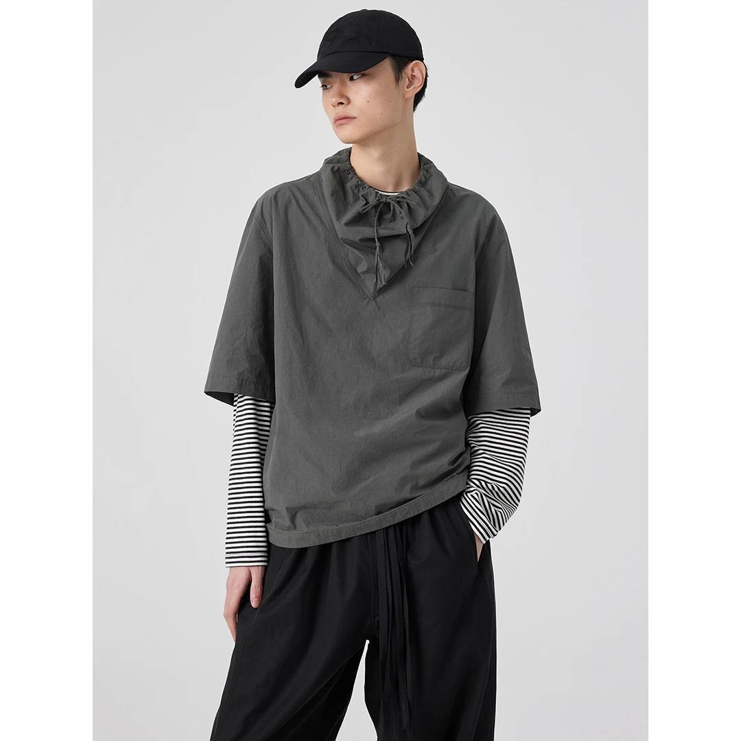 Simple Project*Swing Collar Shirt 荡领短袖衬衫