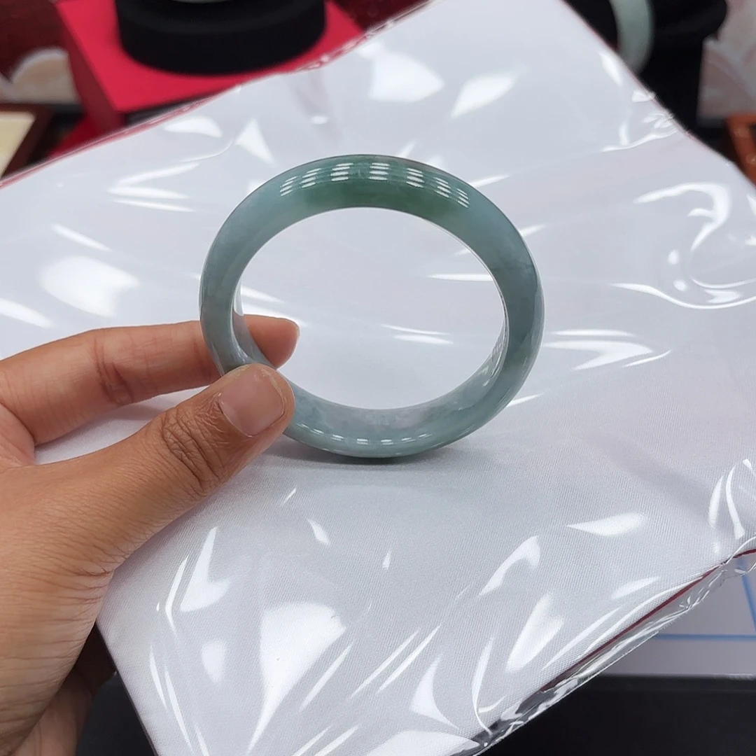 翡翠未镶嵌手镯53-54 73