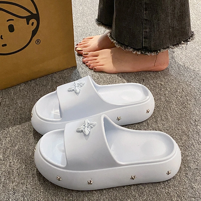 小个子增高厚底高跟拖鞋女夏季韩版时尚百搭外穿一字拖女网红y2k