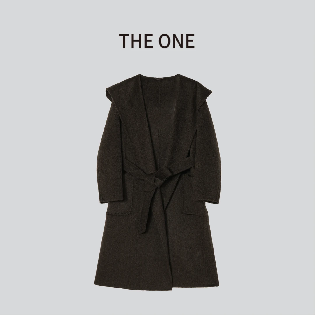 The One【缪斯】羊绒绵羊毛呢外套女中长款秋冬季时尚百搭女巫大衣