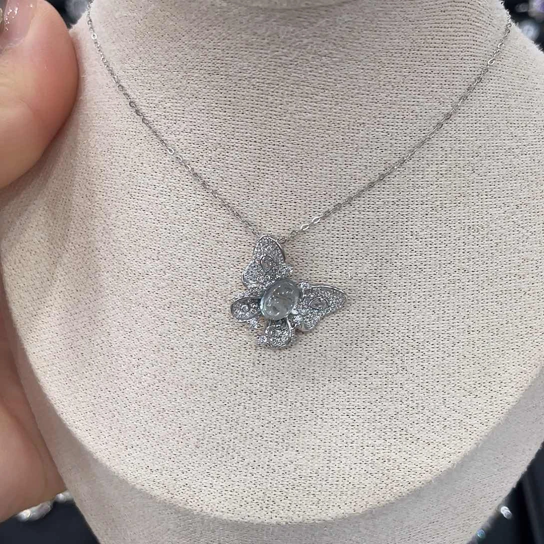 吊坠(赠链)托帕石银S925镶嵌u**o