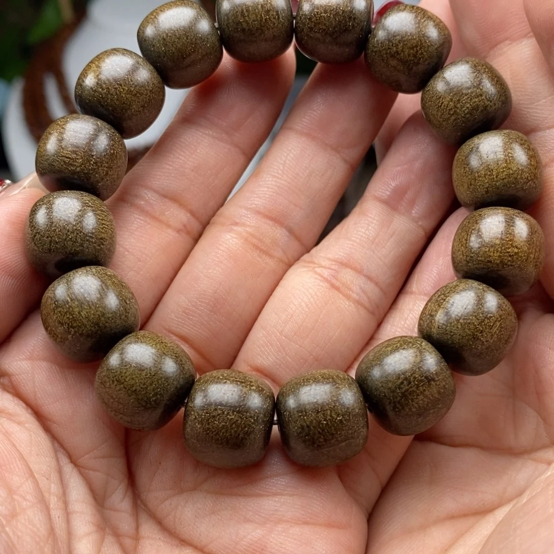 贡木手串/手链晴****?贡木1314帝王绿雪花龙