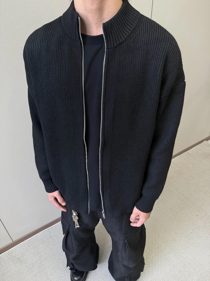 毛衣针织衫韩系休闲宽松复古针织开衫开衫秋冬百搭男士