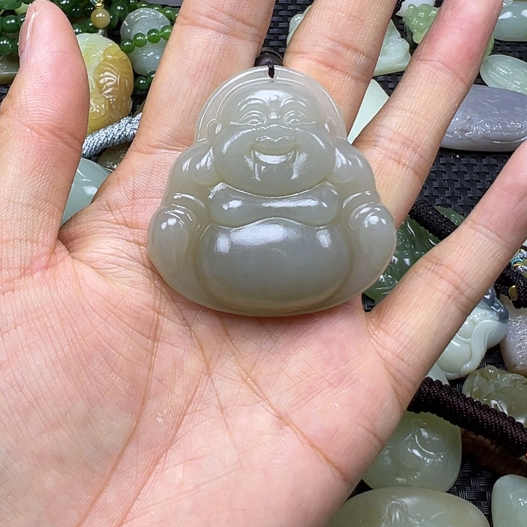 和田玉未镶嵌颈饰48