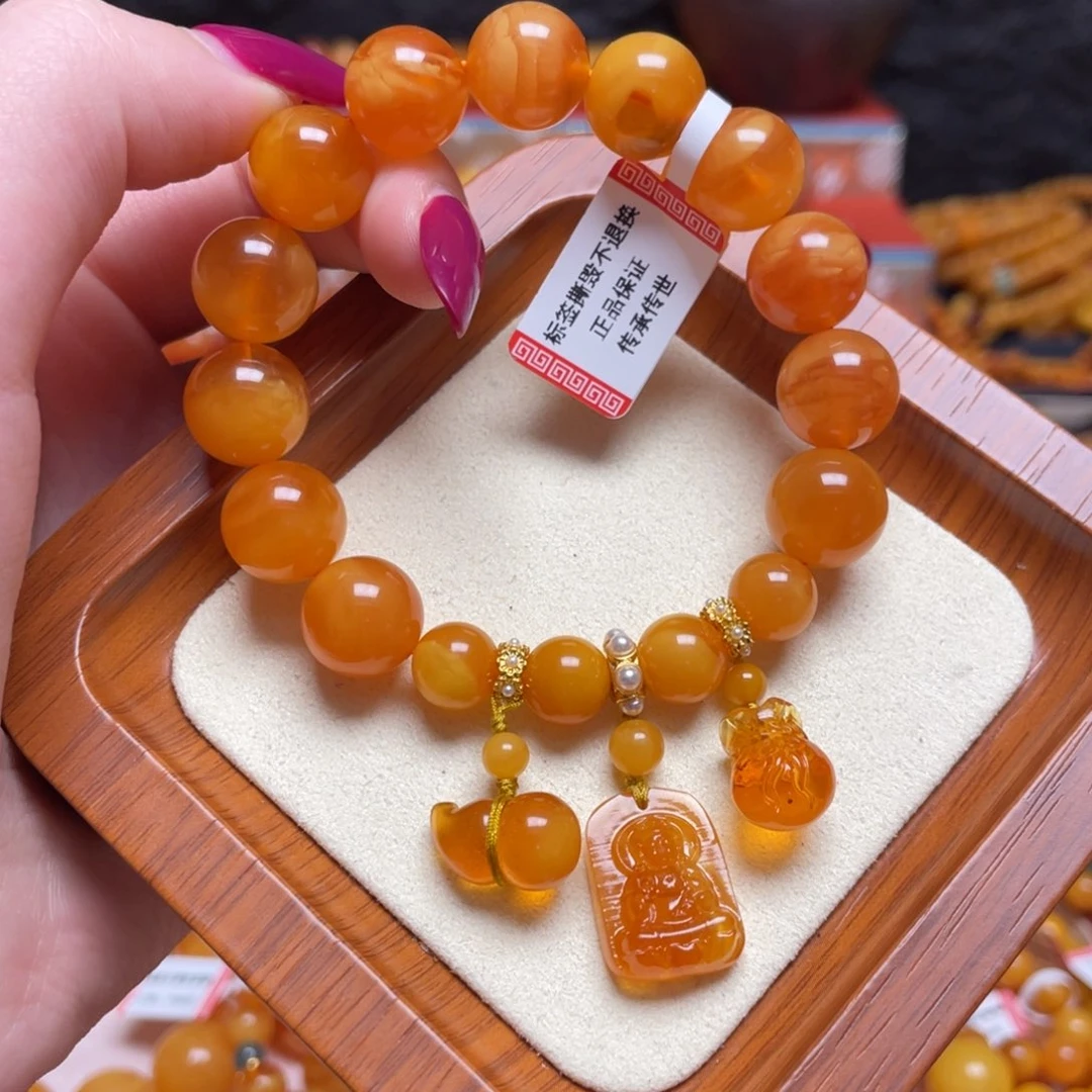 蜜蜡未镶嵌手链手串