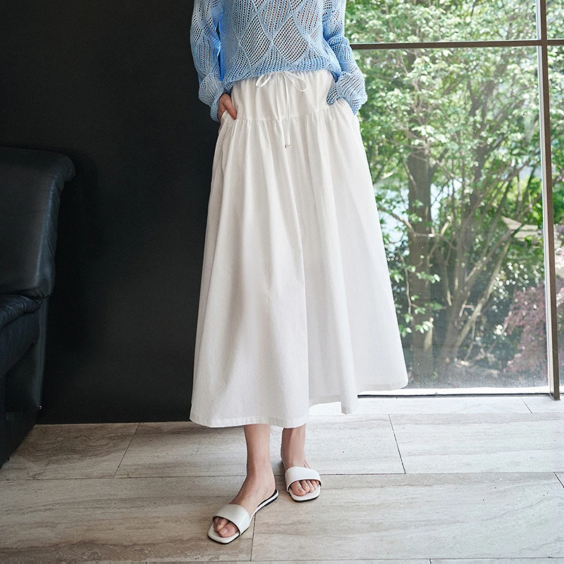 【小花专属】MOFAN摩凡夏新款白色半身裙