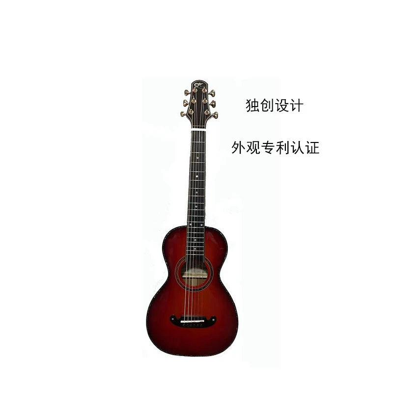 34寸全单旅行吉他零基础学习樱桃红渐变色P6HS吉他