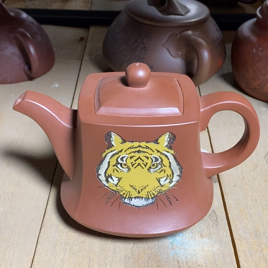 紫砂茶壶白16 献瑞